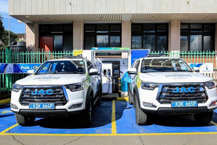 Recently procured electric vehicle by Kenya Power