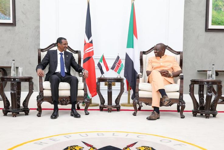 President William Ruto held talks with the RSF Leader General Mohamed Hamdan Dagalo, State House, Nairobi on January 3, 2024