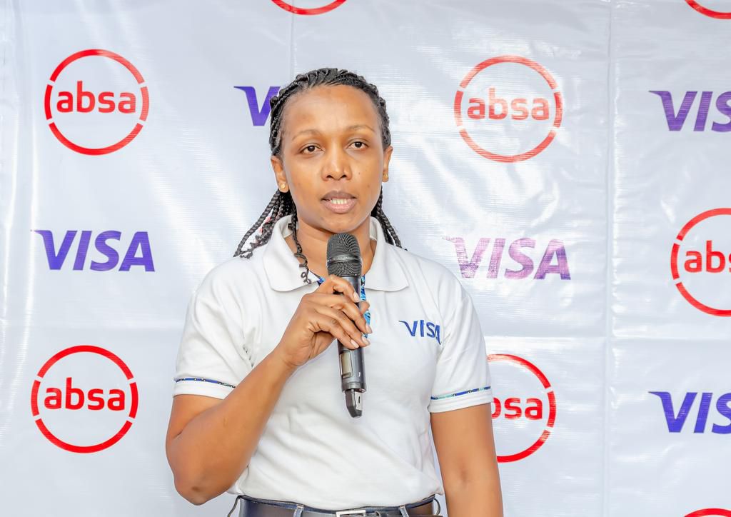 Visa Kenya's Country Manager Eva Ngigi-Sarwari makes her remarks