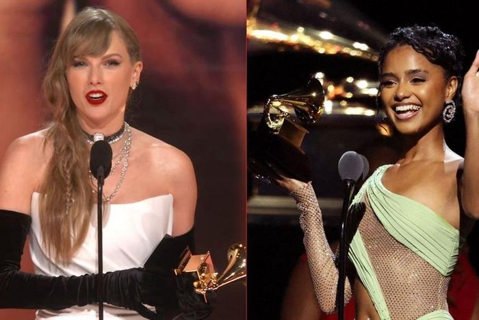 2024 Grammy winners Taylor Swift (Album of the Year) and Tyla (Best African Music Performance)