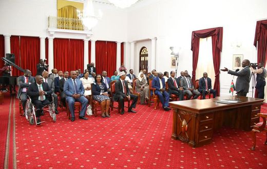 President William Ruto met Jubilee MPs at State House on February 8, 2023