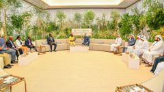 President William Ruto meets President of the United Arab Emirates Sheikh Mohamed bin Zayed Al Nahyan on the sidelines of the 28th session of the Conference of Parties of the United Nations Framework Convention on Climate Change in Dubai