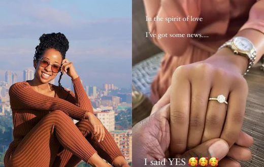 Natalie Tewa gets engaged to Amsterdam-based lover Francis Mbugua Mugane