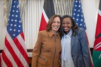 Nakuru County Governor Susan Kihika with U.S Vice President, Kamala Harris in Washington D.C during President William Ruto's state visit