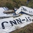 A plane that crashed at Nairobi National Park after colliding with another plane mid-air on March 5, 2024