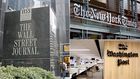 A collage of The Wall Street Journal, The New York Times and The Washington Post