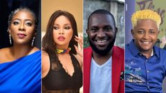 A collage of Ciru Muriuki, Brenda Wairimu, Tom Daktari and Thee Pluto