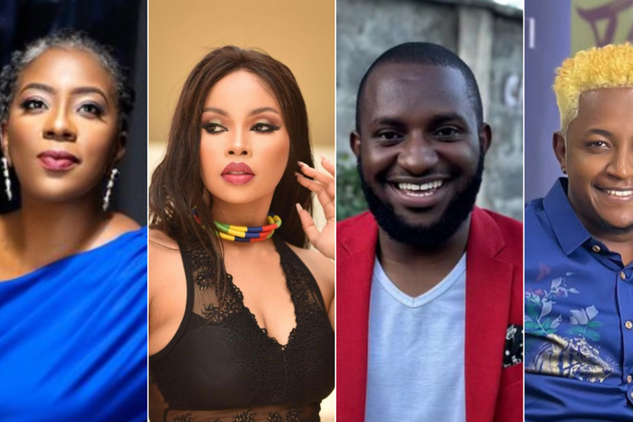 A collage of Ciru Muriuki, Brenda Wairimu, Tom Daktari and Thee Pluto