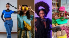 A collage of content creators & influencers Naiseku, Martina Glez, Jony Hairdresser and Bena wa Malines