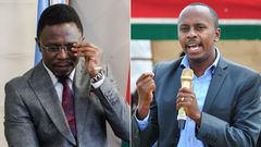 A collage of CS Ababu Namwamba and Dagoretti MP John Kiarie