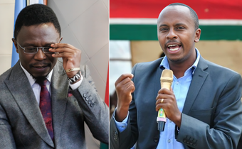 A collage of CS Ababu Namwamba and Dagoretti MP John Kiarie