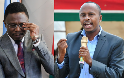 A collage of CS Ababu Namwamba and Dagoretti MP John Kiarie