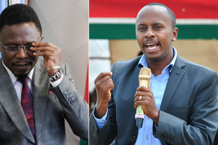 A collage of CS Ababu Namwamba and Dagoretti MP John Kiarie