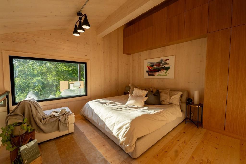 A bedroom in the show home.Beattie Film for CABN