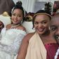 Citizen TV's Stephen Letoo (far left) poses for a photo alongside his wife Irene Letoo (centre) and NTV's Kennedy Mureithi (right)
