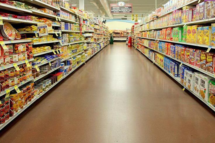 File image of the inside of a supermarket