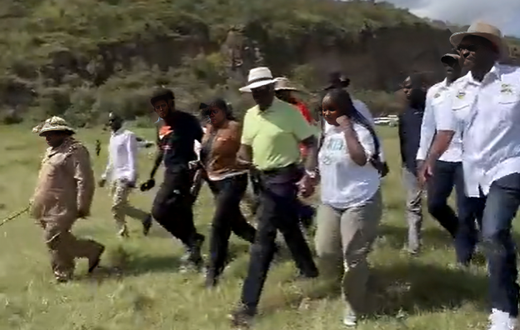 President Ruto and his adopted daughter, Nadia Cherono at the World Rally Championship (WRC) in Naivasha, Nakuru county in March 2024.