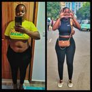 Yvette Obura's body before and after two-month weight loss journey