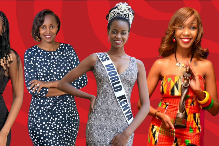 Past Miss World Kenya Winners Wavinya Maria, Janet Mulei, Evelyn Njambi and Cecilia Mwangi