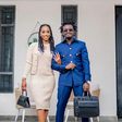 Singer Kevin Bahati with his wife Diana Marua