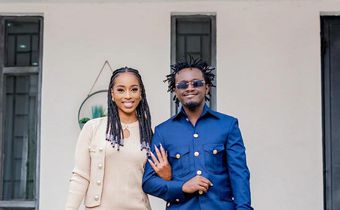 Singer Kevin Bahati with his wife Diana Marua