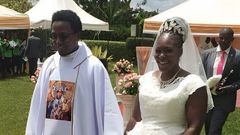Reverend Father Edwin Gathang’i Waiguru marries long-time friend Margaret Wanjiru