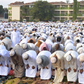 Muslims praying
