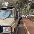 Tourists waiting to enter Nairobi National Park