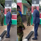 Trade CS Moses Kuria rushing to Kakamega State Lodge for a Cabinet meeting on August 29, 2023