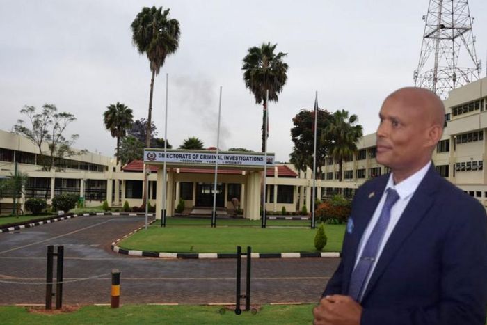 File image of DCI boss, Amin Mohamed at the Directorate of Criminal Investigations