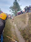 Scene of the road accident along the Nakuru-Eldoret highway on Sunday, December 31, 2023