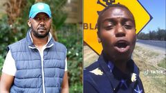 Andrew Kibe (left) and Brian Chira