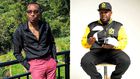 Influencer Brian Mutinda (left) and rapper Nonini