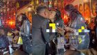 Abena Korkor and Medikal share kiss at Medikal's album listening party