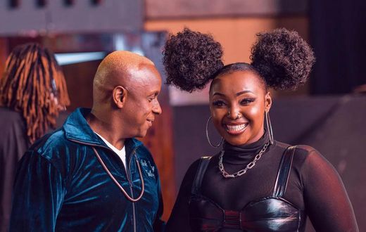 Philip Karanja and his wife Kate Actress