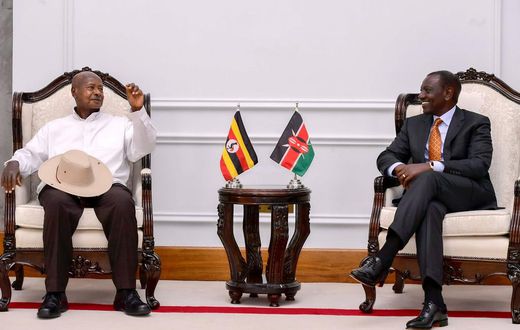 President William Ruto hosted President Yoweri Museveni at State House, Nairobi on May 16, 2024