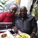 Emmy Kosgei and her dad