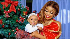 Amber ray & fiancé Kennedy Rapudo reveals daughter Africanah Rapudo's face