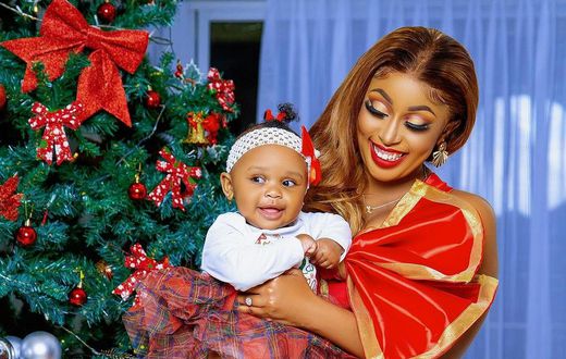 Amber ray & fiancé Kennedy Rapudo reveals daughter Africanah Rapudo's face