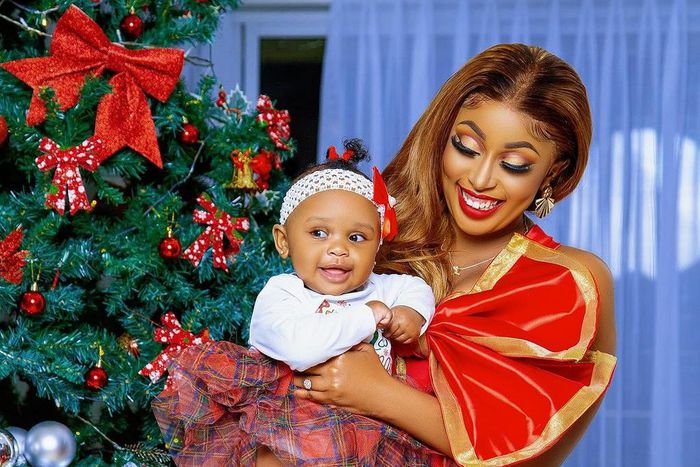 Amber ray & fiancé Kennedy Rapudo reveals daughter Africanah Rapudo's face