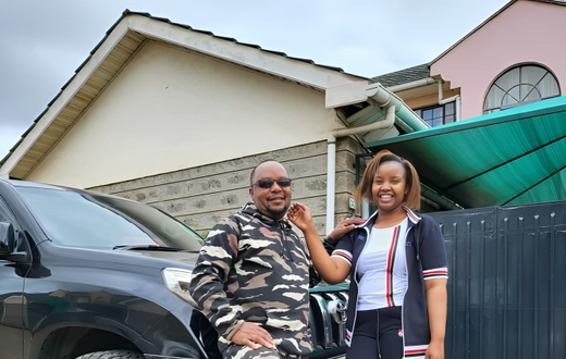 Gospel artist Muigai Wa Njoroge and Queen Stacy