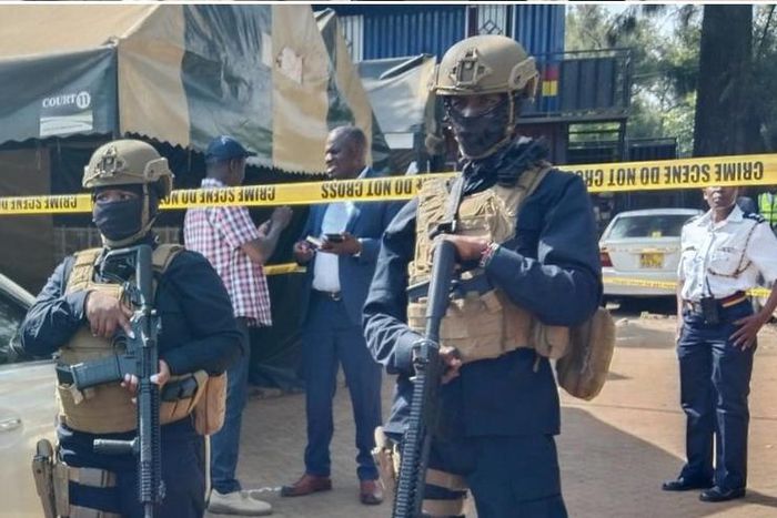 Heavy security presence at Makadara Law Courts