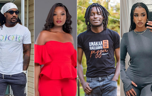 From left: Kristoff, Maureen Waititu, Vinnie Baite and Tanasha Donna