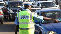 (FILE) Traffic officer on duty