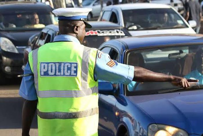 (FILE) Traffic officer on duty