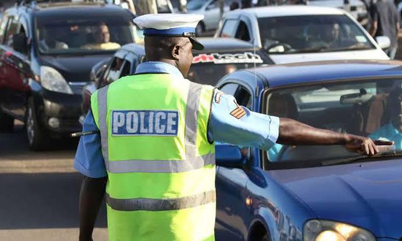 (FILE) Traffic officer on duty
