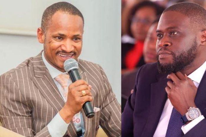 A collage image of Embakasi East MP Babu Owino and Nairobi Governor Johnson Sakaja