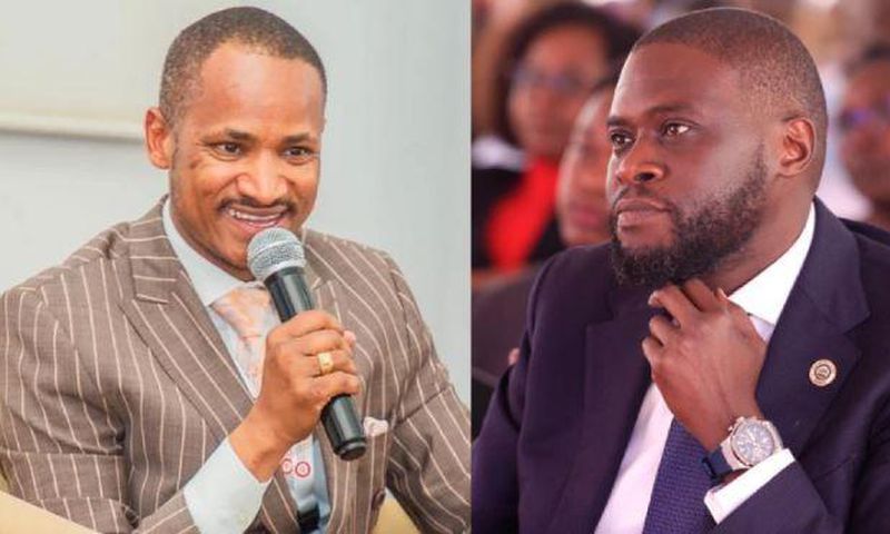A collage image of Embakasi East MP Babu Owino and Nairobi Governor Johnson Sakaja