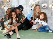 Nick Canon, Mariey Carey with their children Moroccan Scott and Monroe