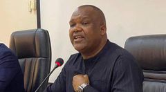 Former Chairman of DRC’s Independent National Electoral Commission (CENI) Corneille Nangaa who announced the formation of a new alliance dubbed Alliance du Fleuve Congo (Congo River Alliance) in Nairobi